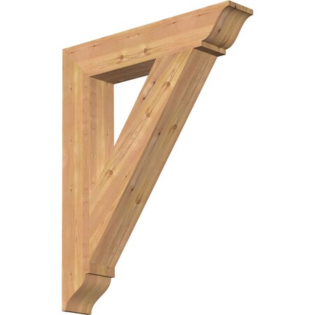 Ekena Millwork Traditional Traditional Smooth Bracket, Western Red Cedar, 5 1/2"W x 32"D x 40"H BKT06X32X40TRA01SWR
